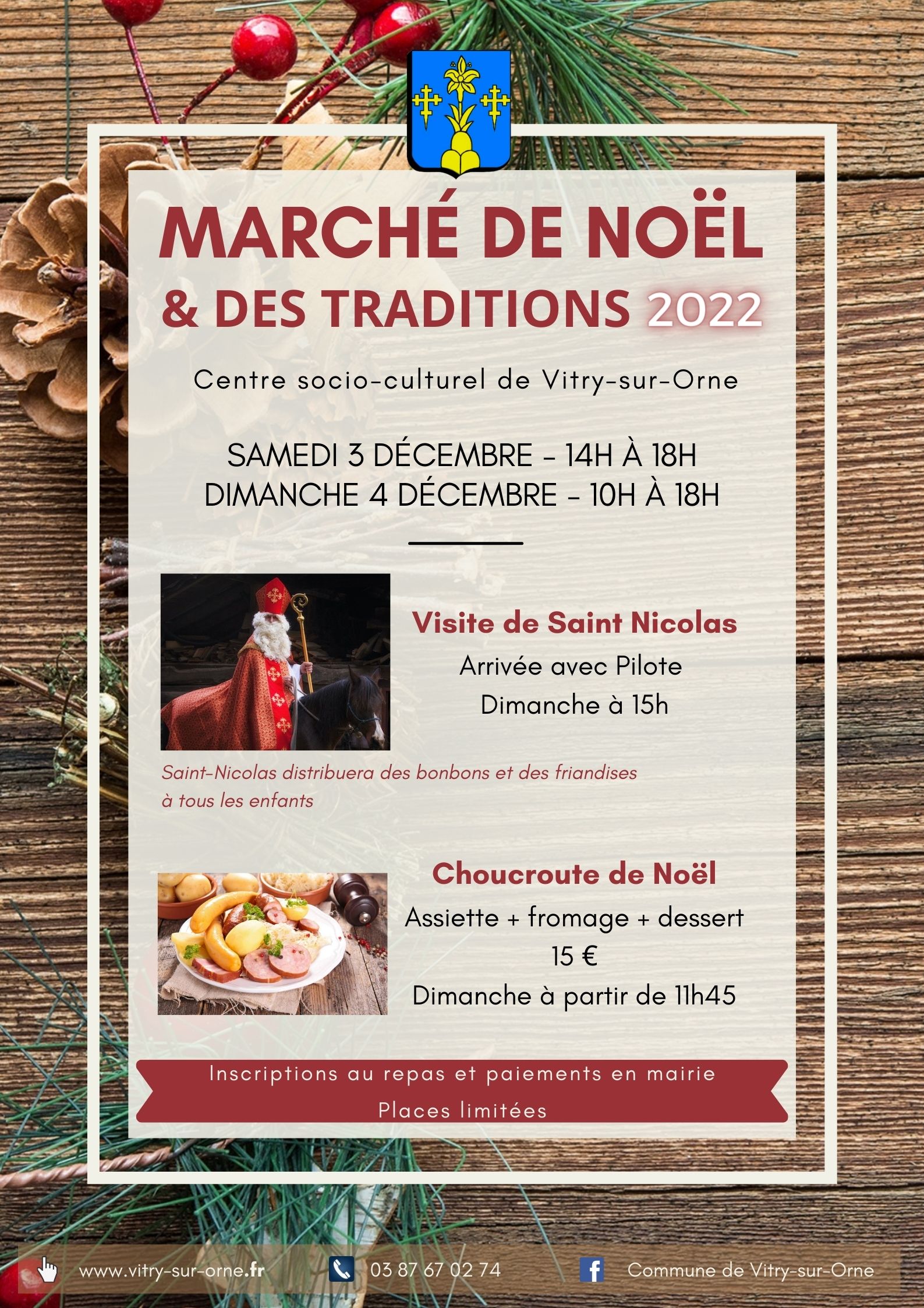 Marché de Noël – Mairie de Vitry sur Orne